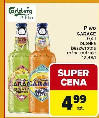 Piwo Garage różne rodzaje promocja w Carrefour