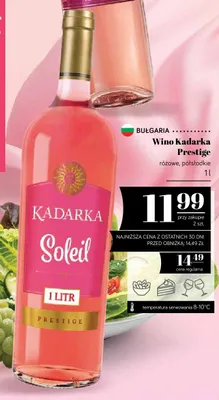 Wino Kadarka Soleil Prestige różowe półsłodkie promocja w POLOmarket
