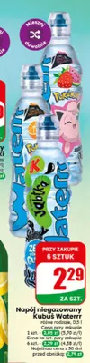 Napój niegazowany Kubuś Waterrr promocja w Dino