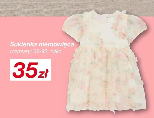Sukienka niemowlęca promocja w KiK