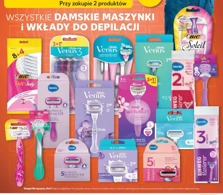 Wkłady do maszynki do golenia damskiej Gillette Venus ComfortGlide Breeze 4-pak promocja w Kaufland