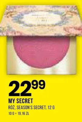 Róż season's secret promocja w Drogerie Natura