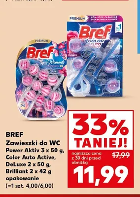 Zawieszka do WC Bref Power Aktiv promocja w Kaufland