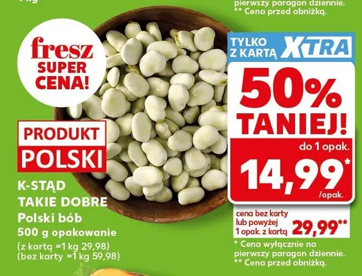Polski bób K-Stąd Takie Dobre promocja w Kaufland