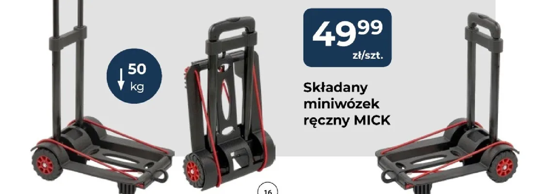Składany miniwózek ręczny MICK promocja w PSB Mrówka