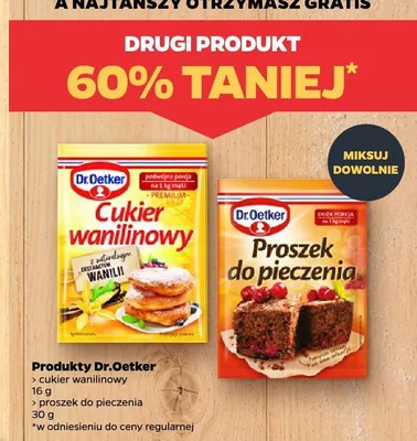 Cukier wanilinowy Dr.Oetker promocja w Netto