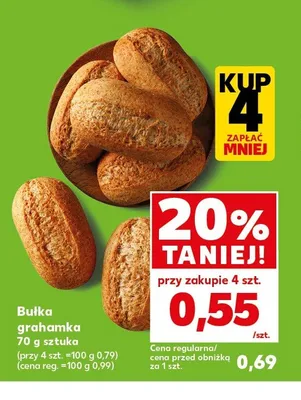 Bułka grahamka promocja w Kaufland