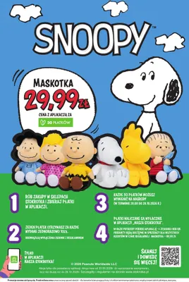 Maskotka Snoopy promocja w Stokrotka