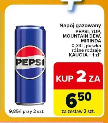 Napój gazowany Mountain Dew promocja w Carrefour Express