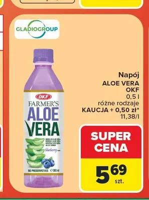 Napój Aloe Vera OKF Farmer's Original promocja w Carrefour