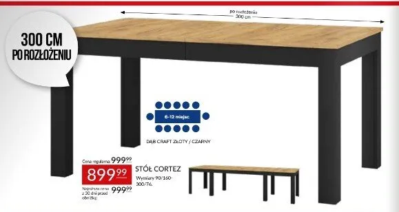 Stół Cortez promocja w Abra Meble