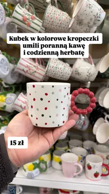 Kubek w kolorowe kropeczki promocja w Pepco