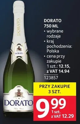 Wino DORATO 750 ML promocja w Selgros