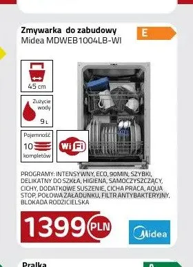 Zmywarka do zabudowy Midea MDWEB1004LB-WI promocja w kakto.pl