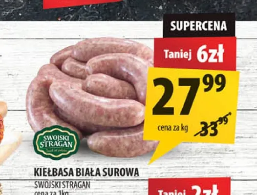 Kiełbasa biała surowa Swojski Stragan promocja w Arhelan
