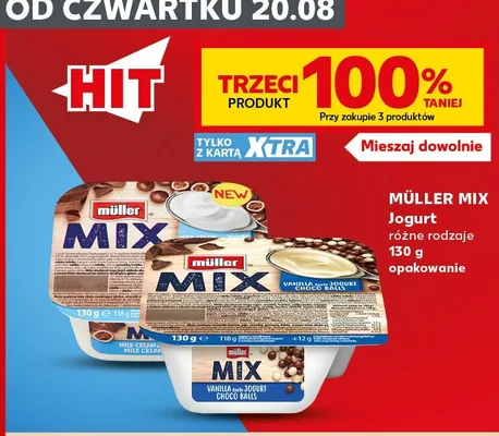 Jogurt Müller Mix Vanilla Choco Balls promocja w Kaufland