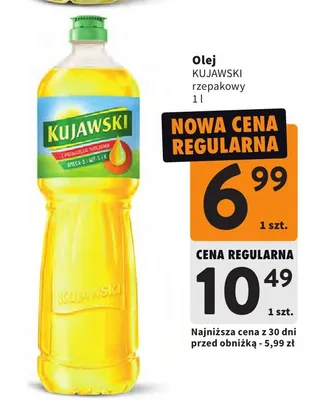 Olej rzepakowy promocja w Intermarche