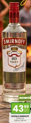 Wódka Smirnoff 37,5% vol. promocja w Twój Market