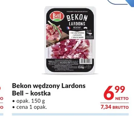 Bekon wędzony Lardons Bell kostka promocja w Makro