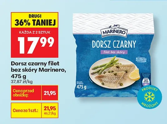 Filet dorsza czarnego bez skóry promocja w Biedronka