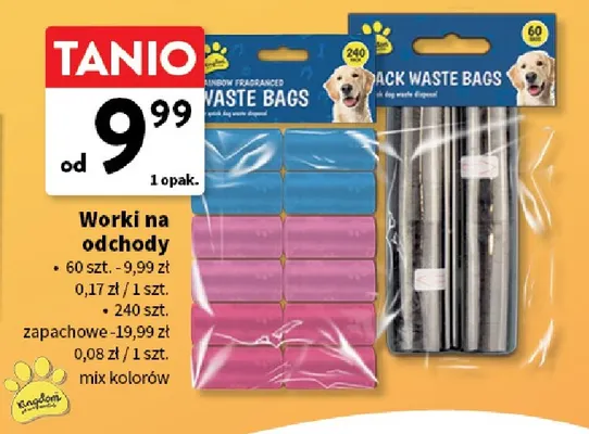 Worki na odchody zapachowe 240 szt. Kingdom promocja w Intermarche
