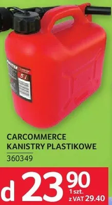 Kanistry plastikowe CarCommerce promocja w Selgros