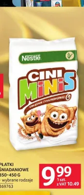 Płatki śniadaniowe NESTLE Cini Minis promocja w Selgros