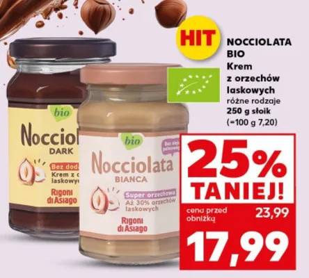Krem z orzechów laskowych różne rodzaje promocja w Kaufland