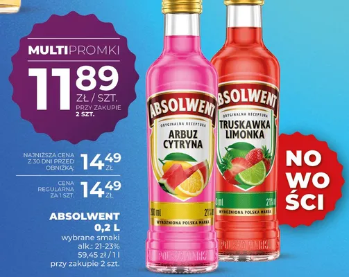 Likier Absolwent Truskawka Limonka promocja w Duży Ben