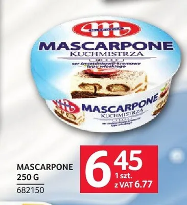Ser Mascarpone Kuchmistrza Mlekovita promocja w Selgros