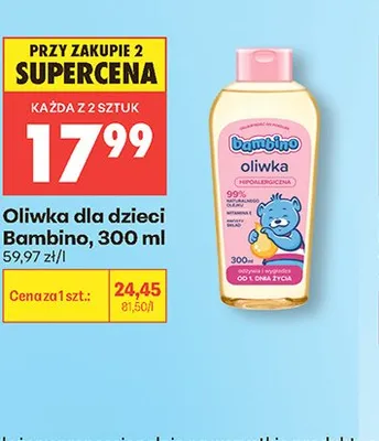 Oliwka dla dzieci Bambino promocja w Biedronka