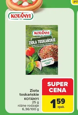 Zioła toskańskie Kotányi promocja w Carrefour