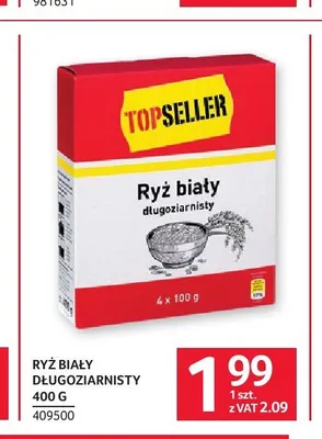 Ryż biały długoziarnisty Topseller 4-pak promocja w Selgros