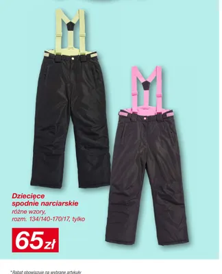 Dziecięce spodnie narciarskie rozm. 134/140-170/17 promocja w KiK
