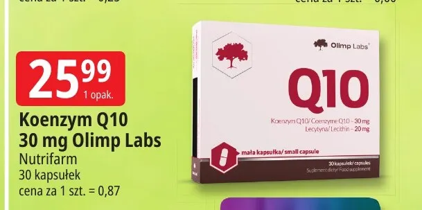 Koenzym Q10 30 mg Olimp Labs promocja w Leclerc
