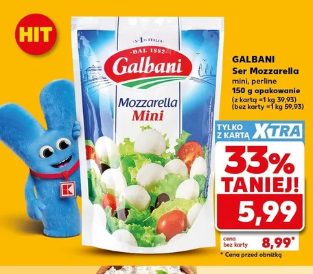 Ser Mozzarella Mini Galbani promocja w Kaufland