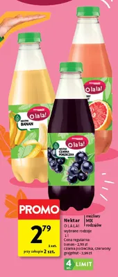 Nektar czerwony grejpfrut O la la! promocja w Intermarche