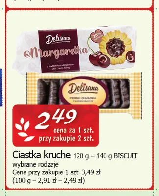 Ciastka kruche Margaretha Delisana promocja w CEZAR Delikatesy