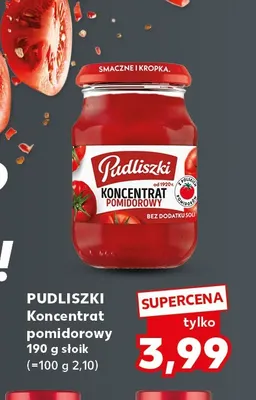 Koncentrat pomidorowy Pudliszki promocja w Kaufland