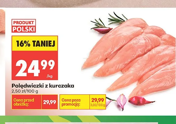 Polędwiczki z kurczaka polskie promocja w Biedronka