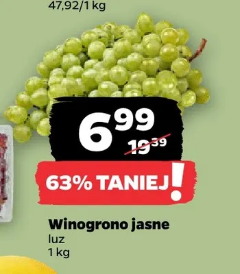 Winogrona jasne promocja w Netto