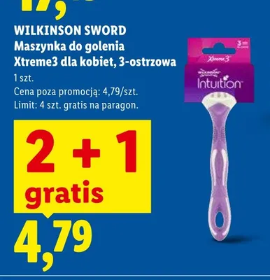 Maszynka do golenia Wilkinson Sword Xtreme3 dla kobiet 3-ostrzowa promocja w Lidl