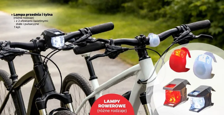 Lampa przednia i tylna promocja w Netto