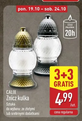 Znicz kulka Calix promocja w Aldi
