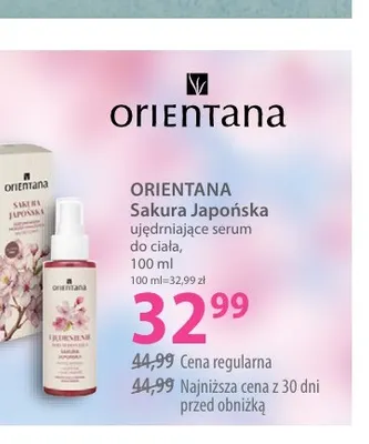 Ujędrniające serum do ciała Sakura Japońska Orientana promocja w Hebe