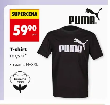 T-shirt męski Puma promocja w Biedronka