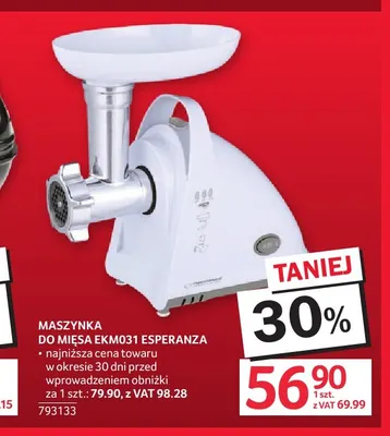 Maszynka do mięsa EKM031 Esperanza promocja w Selgros