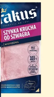 Szynka krucha od szwagra Krakus plastry promocja w Carrefour