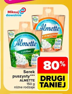 Serek puszysty Almette promocja w Carrefour