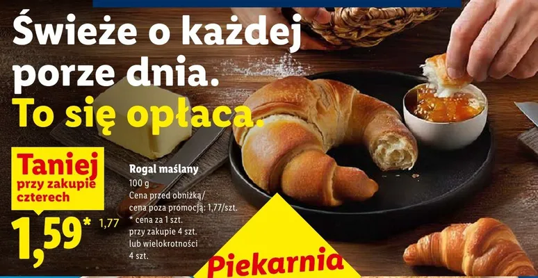 Rogal maślany Piekarnia Lidla promocja w Lidl